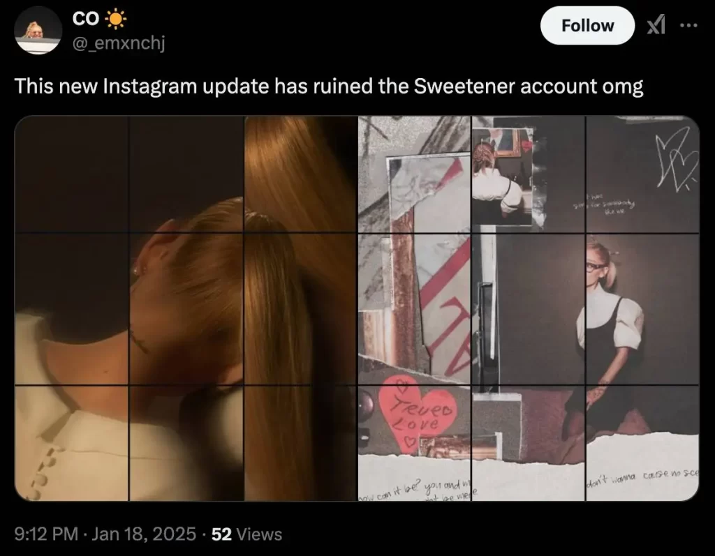 Instagram的个人资料网格正在进行改版，可能你不会喜欢