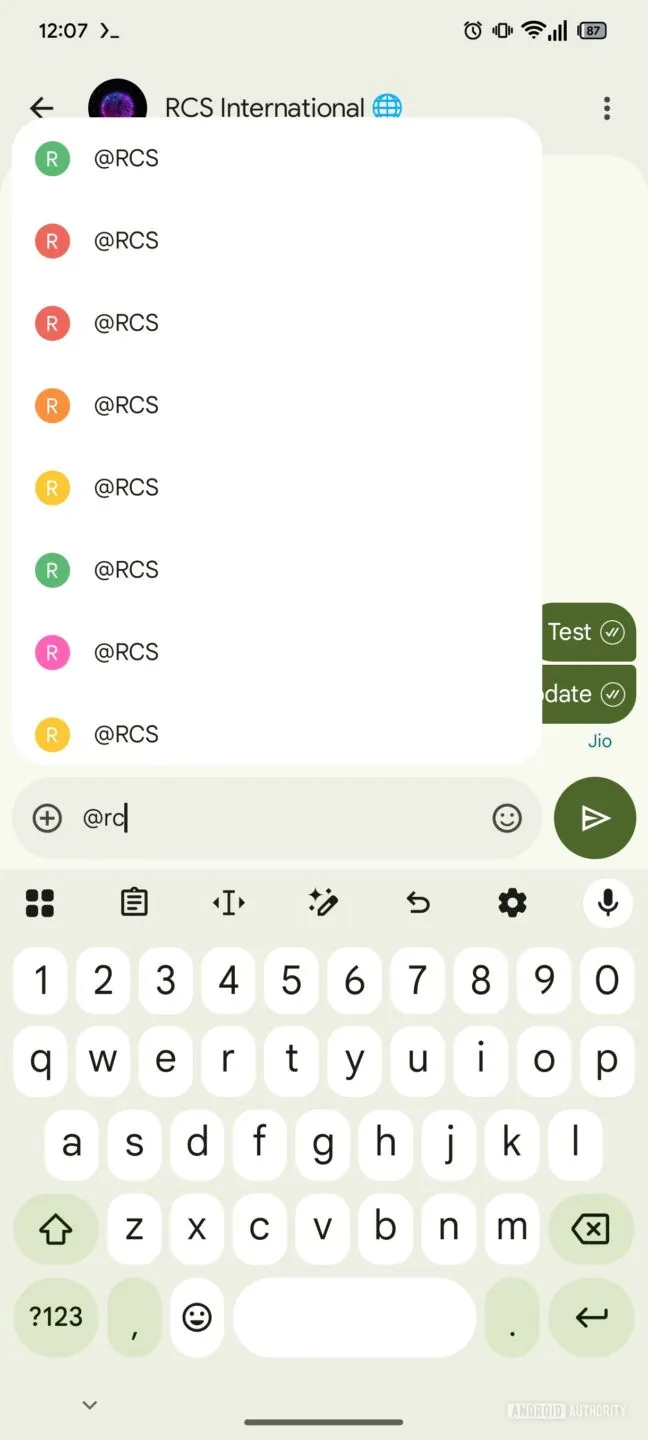 Google Messages 正在加入 @提及功能，我们抢先体验了一下（APK 拆解）