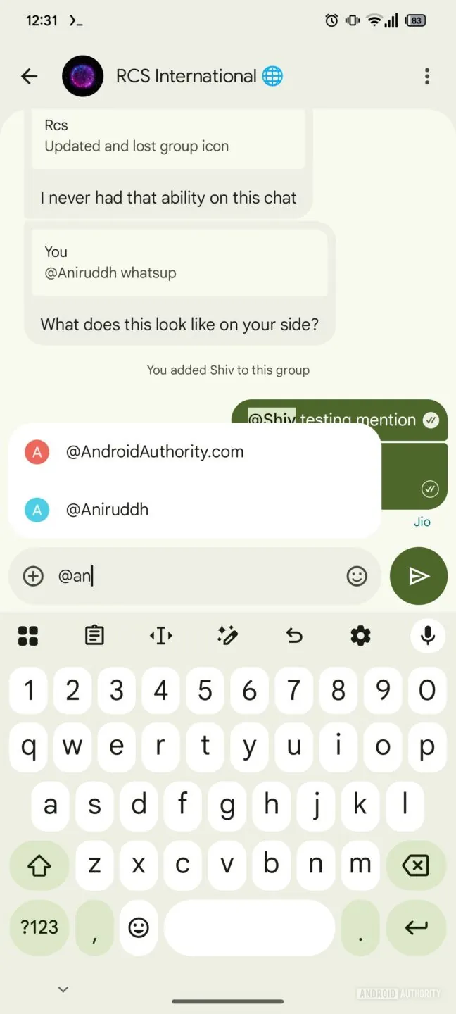 Google Messages 正在加入 @提及功能，我们抢先体验了一下（APK 拆解）