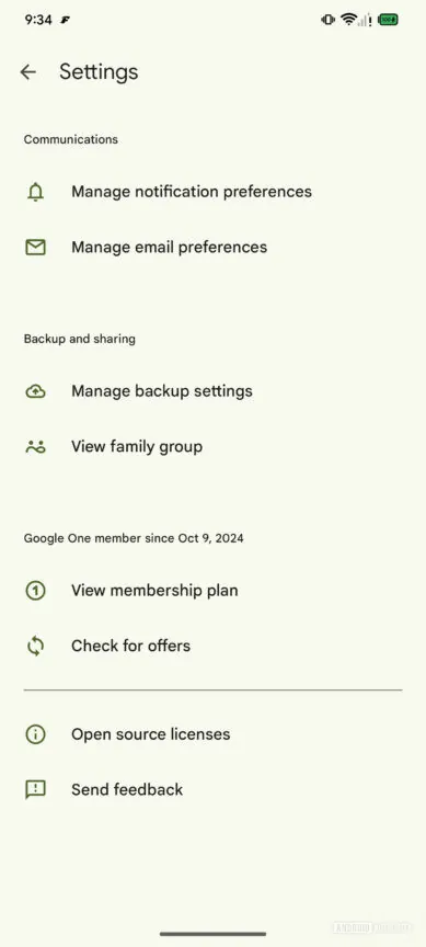 Google One 在 Android 16 上迎来全新视觉改版（APK 拆解）