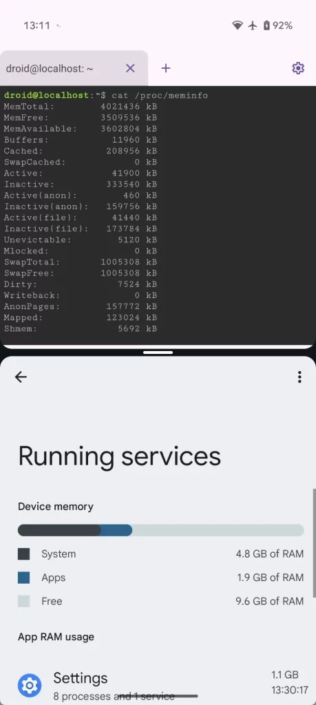 在 Android 16 的 Linux 终端中内存不足？试试这个解决方法