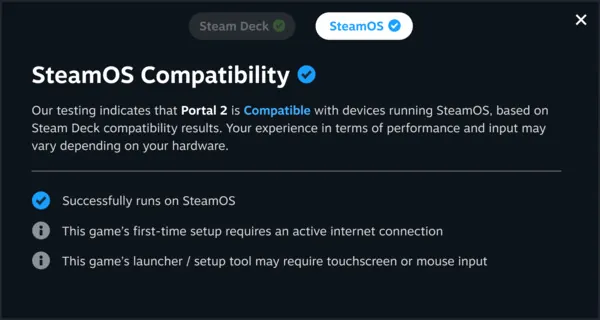 Valve 正在让你更容易判断某款游戏是否能在你的 Steam OS 手持设备上运行