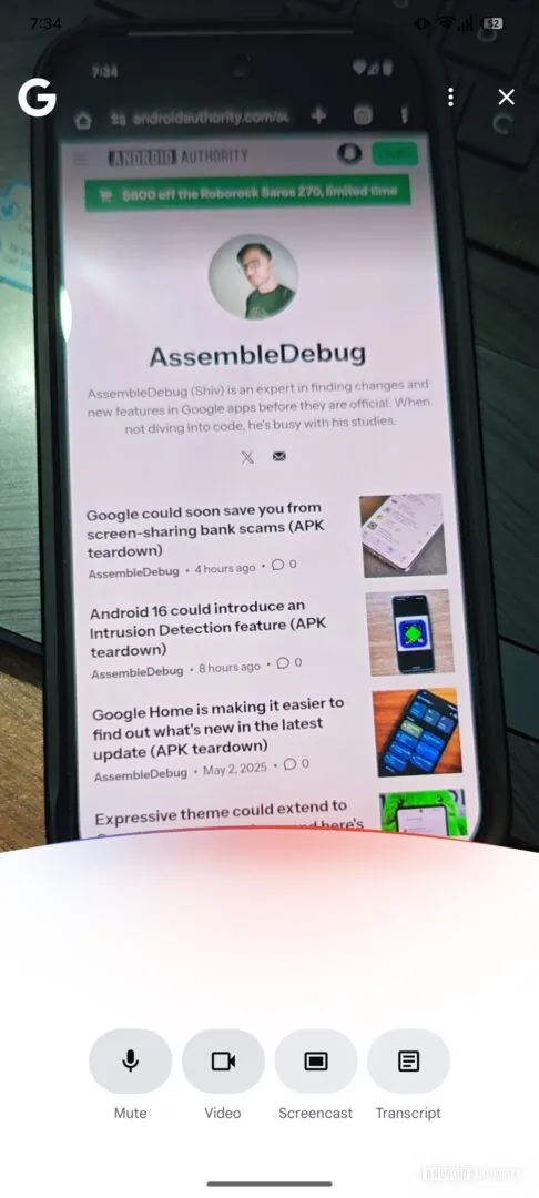 这是你首次看到 Google AI 模式下的 Live 功能（APK 拆解）
