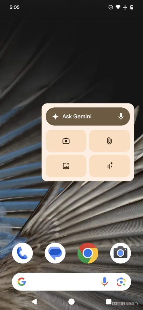 Gemini 正在获得专属的 Android 小部件