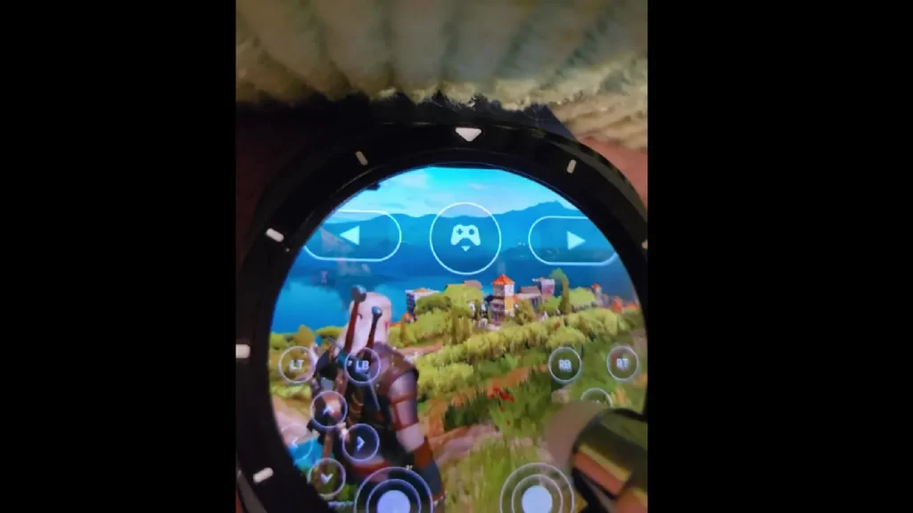 看这个人在 Galaxy Watch Ultra 上玩《巫师3》
