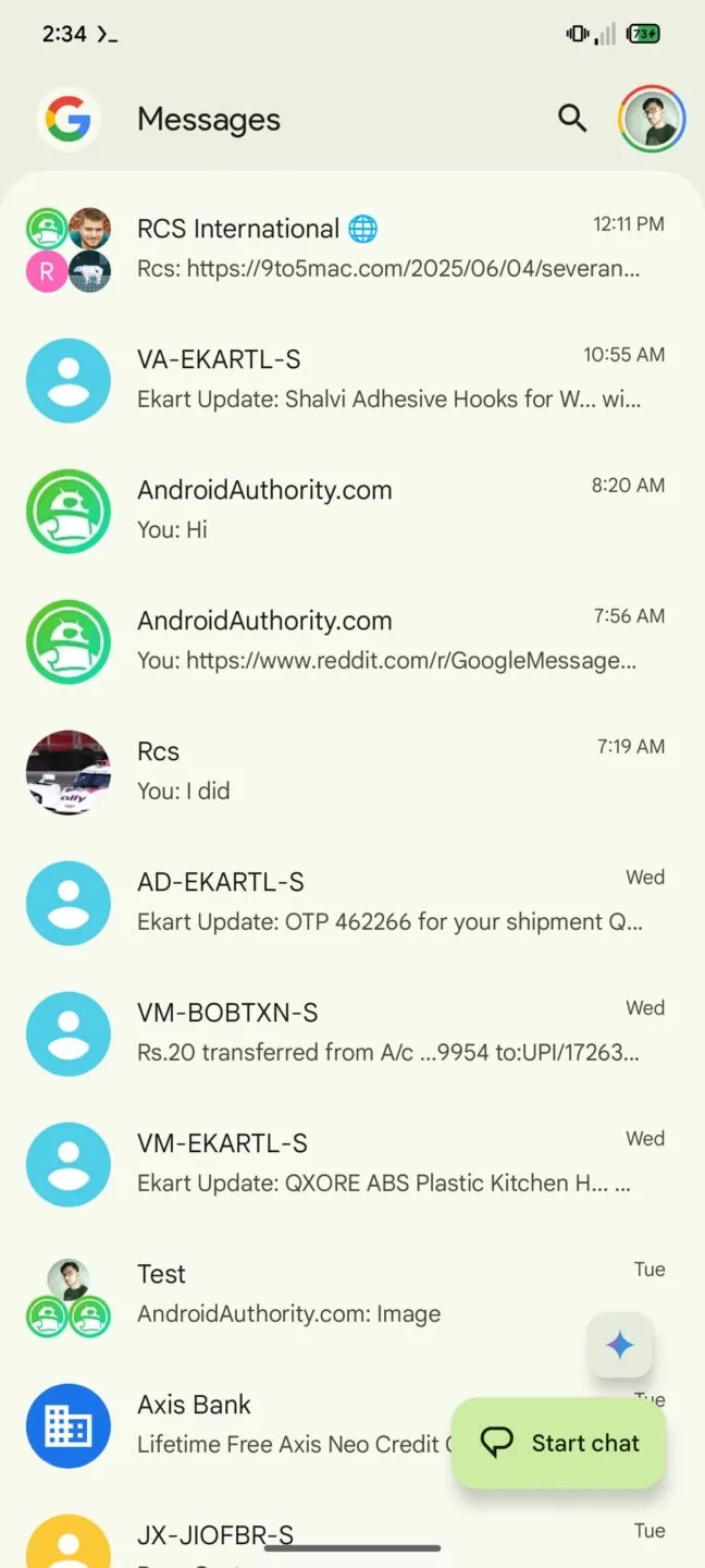 Google Messages 的 Material 3 Expressive 改版正在向更多用户推送