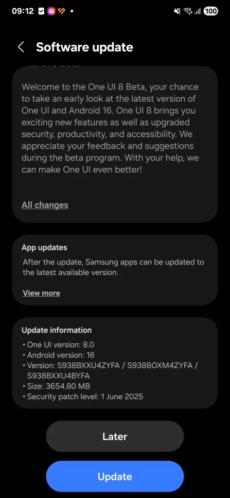 Galaxy S25 系列开始推送 One UI 8 Beta 3 更新