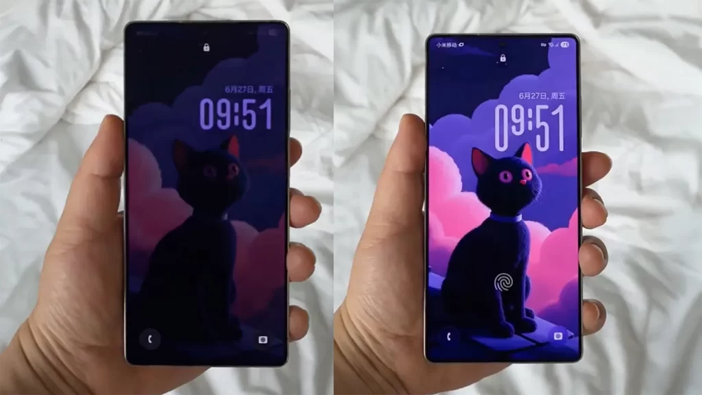 One UI 8 测试版引入了可变形的锁屏时钟设计