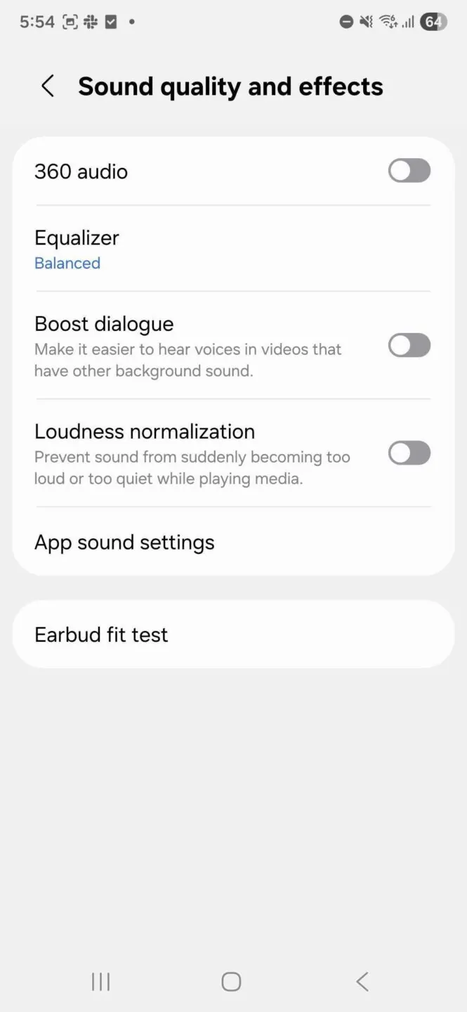 One UI 8 可能会给音频设置带来一些令人沮丧的变化