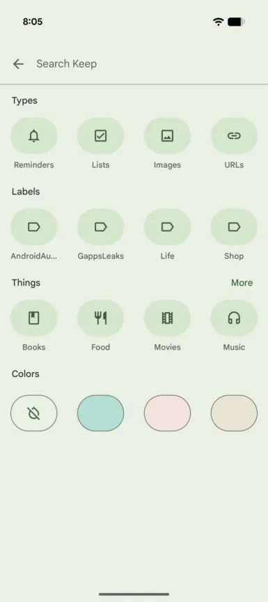 Google Keep 的 Material 3 Expressive 改版正在开始推送