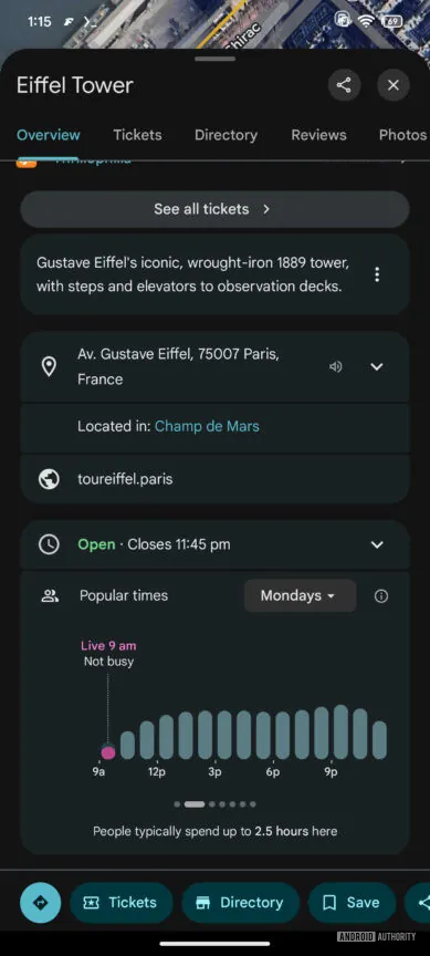 Google 地图正在推出地点详情页的新界面（APK 拆解）