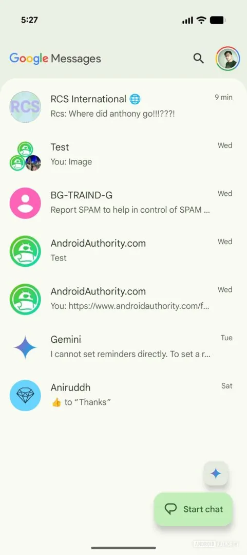 谷歌或将从 Messages 应用中移除其标志性的 “G” 图标（APK 拆解）