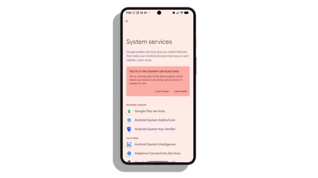 Android 中这一新设置确保核心 Google 服务始终保持最新