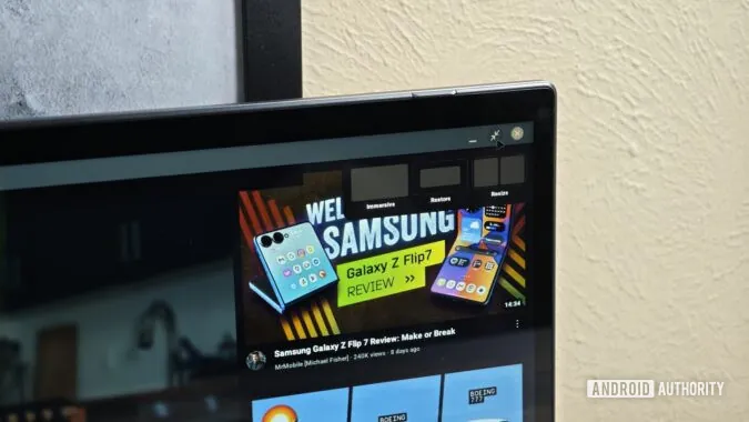 One UI 8 中的 Samsung DeX 拥有一个隐藏的“沉浸式”模式，可实现真正的全屏显示