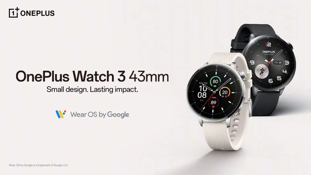 OnePlus Watch 3 推出尺寸更小的版本，日常佩戴更为便捷