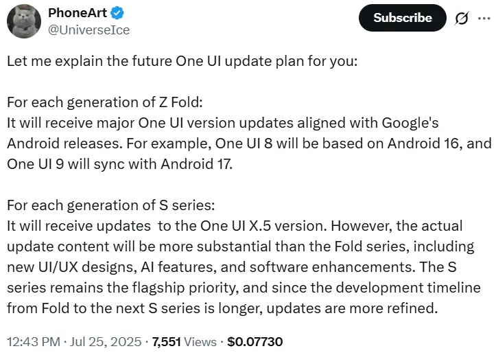 三星或将永久停止让 Galaxy S 系列首发 Android 系统更新