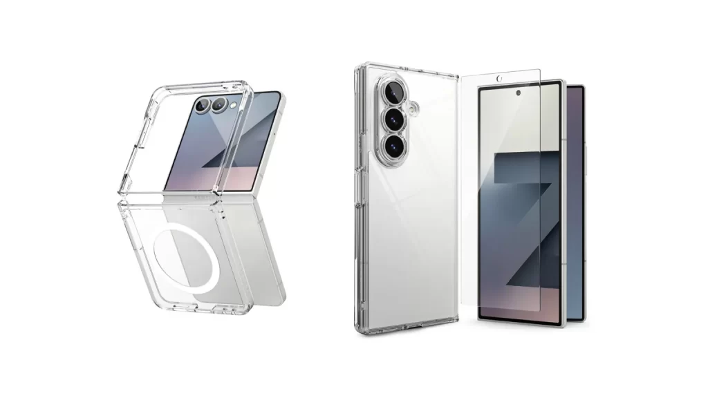 Galaxy Z Fold 7 和 Flip 7 在发布前再度亮相，这次带来了手机壳展示