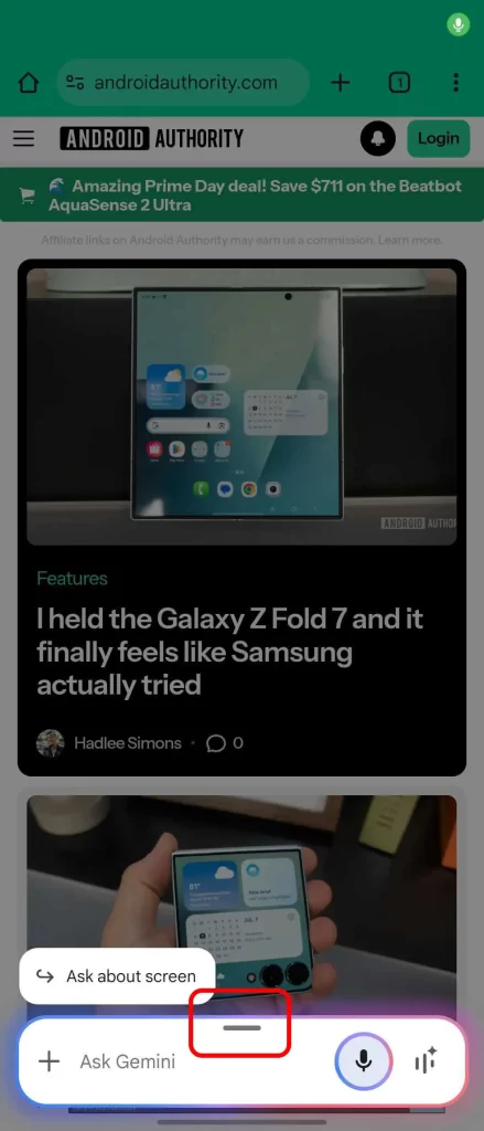 Android 上的 Gemini 刚刚获得了一项小巧但实用的可用性升级