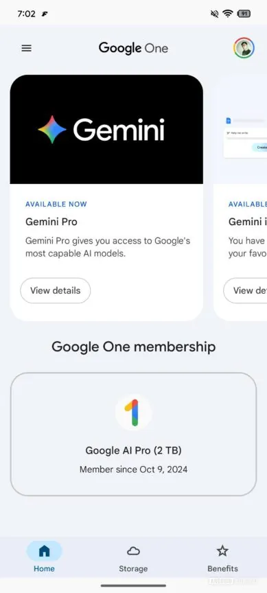 通过这些 Expressive 风格的改动，Google One 变得更加赏心悦目了（APK 拆解）