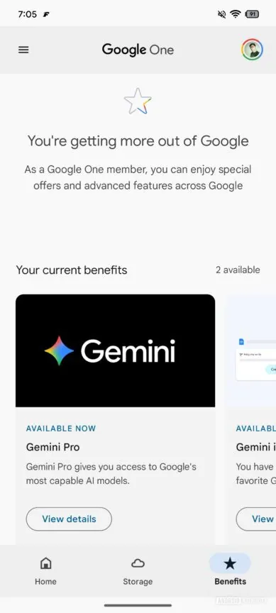 通过这些 Expressive 风格的改动，Google One 变得更加赏心悦目了（APK 拆解）