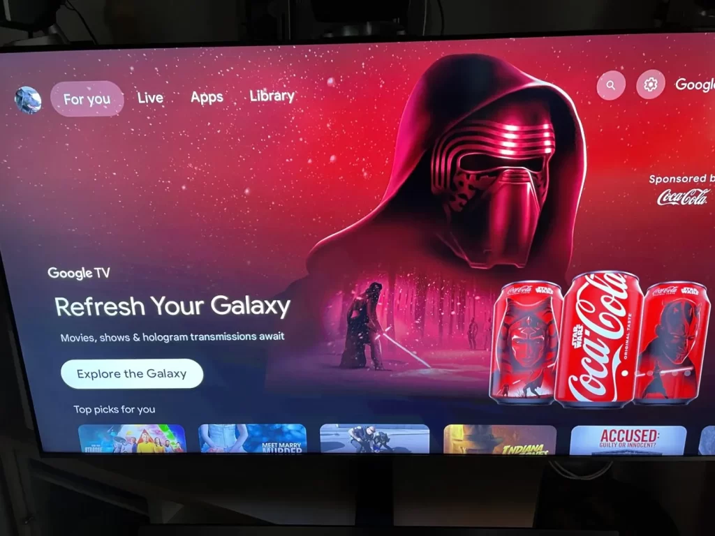 讨厌 Google TV 主页上的广告？又有一个新广告等着你无视
