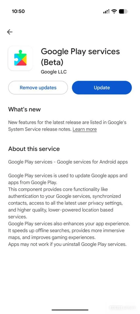 这就是你无法在 Google Play 商店为该系统应用评分的原因
