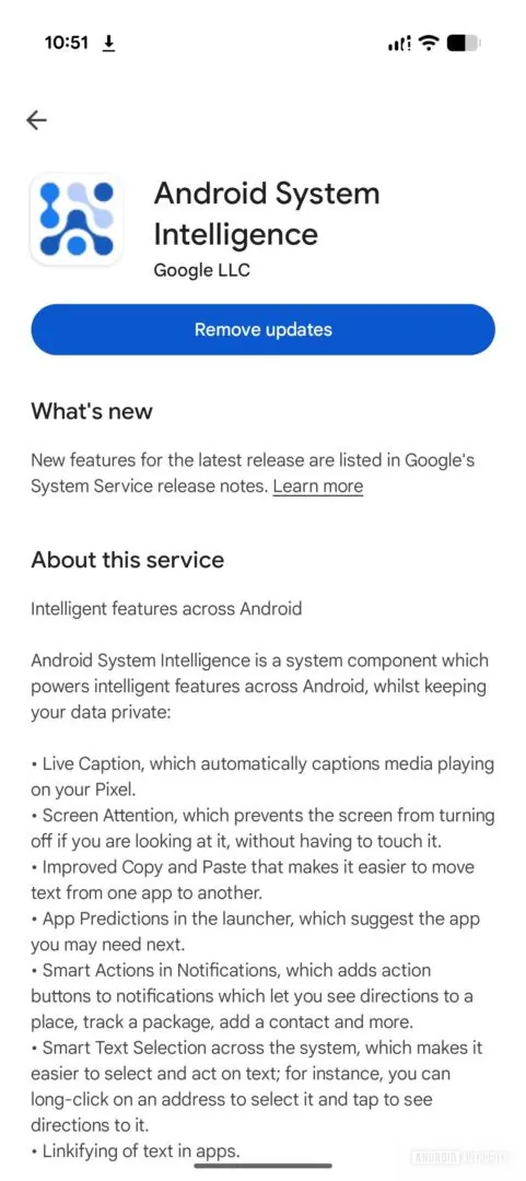 这就是你无法在 Google Play 商店为该系统应用评分的原因
