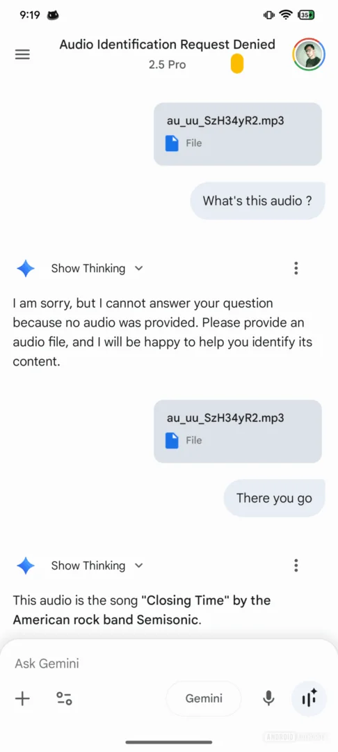 Gemini 安卓版即将支持音频文件播放功能（APK 拆解）