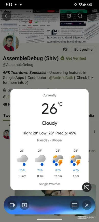 你很快可能就能在其他应用上方使用 Gemini Live（APK 解析）