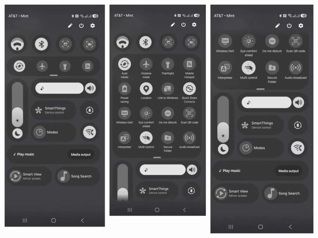 三星的下一次更新可能会让你对控制面板拥有更多自由度