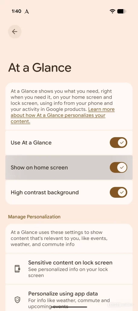 Google 可能终于允许你从 Pixel 主屏幕移除 “一目了然（At a Glance）” 小部件