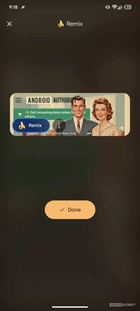 独家：首次揭秘 Google Messages 中由 Nano Banana 驱动的 Remix 功能