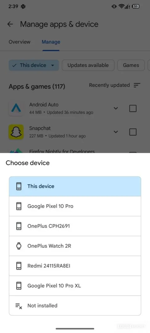 Google Play 商店带来跨设备应用管理的更好方式