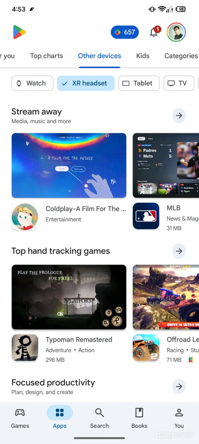 Google Play 商店推出专属 XR 应用与游戏专区