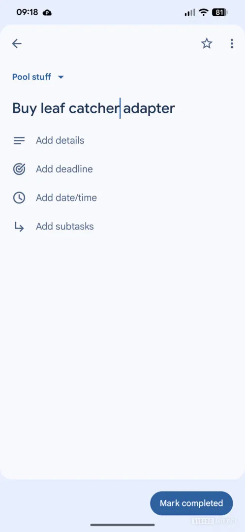 Google Tasks 终于加入“截止日期”功能，但却遗漏了一个重要细节