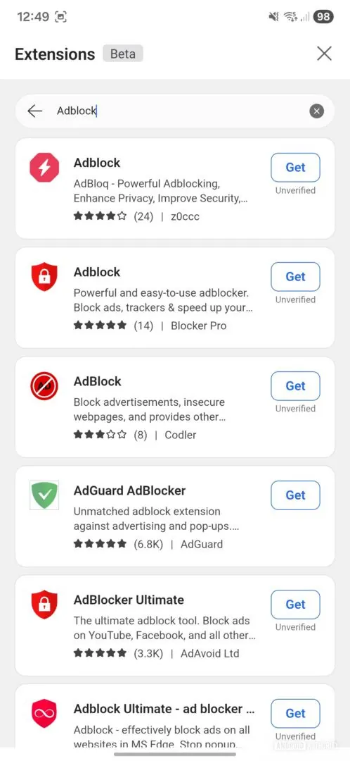 Android 上的 Chrome 主要竞争对手获得了重大扩展增强