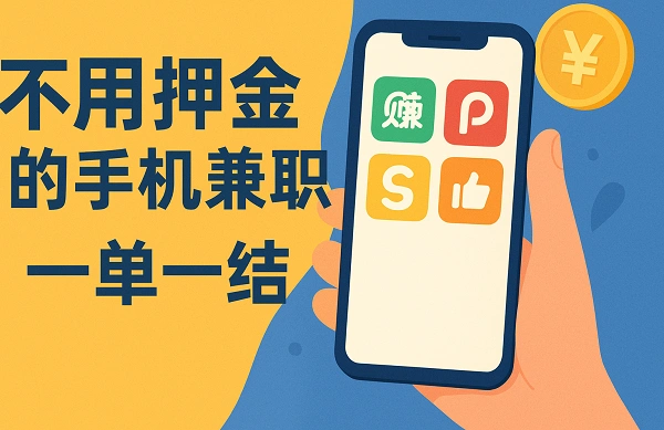 不用押金的手机兼职一单一结？正规免费的兼职平台