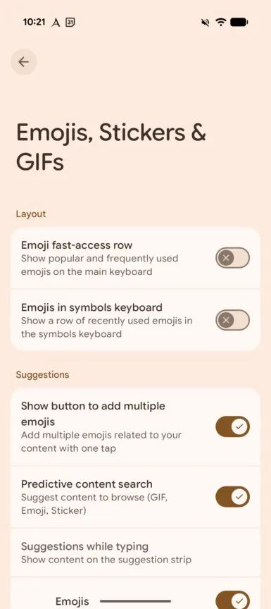 Gboard 的 Expressive 重新设计和表情微调终于开始亮相
