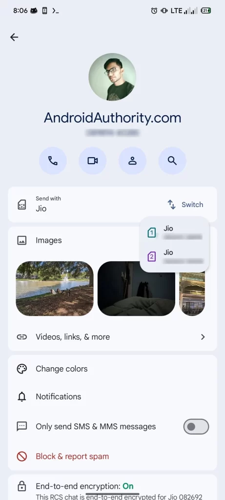 Google Messages 让发送短信时的 SIM 卡切换变得稍微不那么麻烦了
