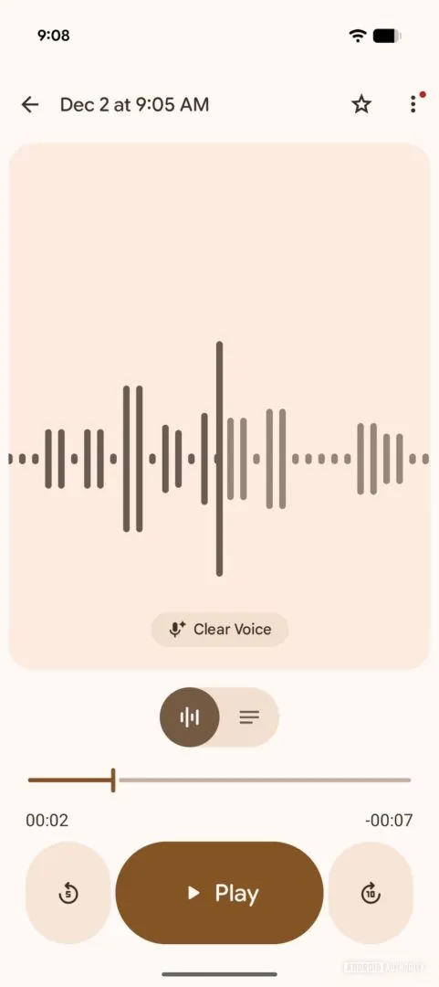 谷歌 Recorder 应用更新调整了一个关键音频功能