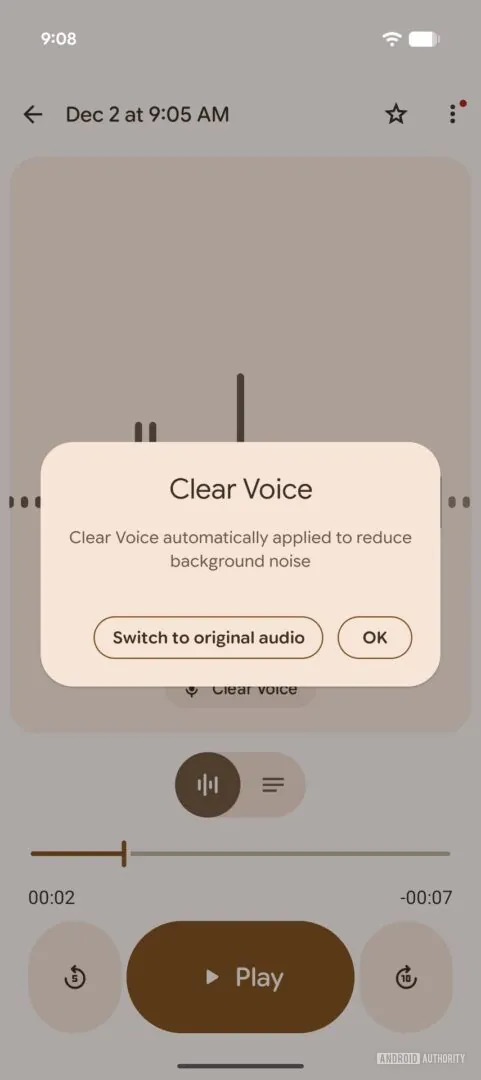 谷歌 Recorder 应用更新调整了一个关键音频功能