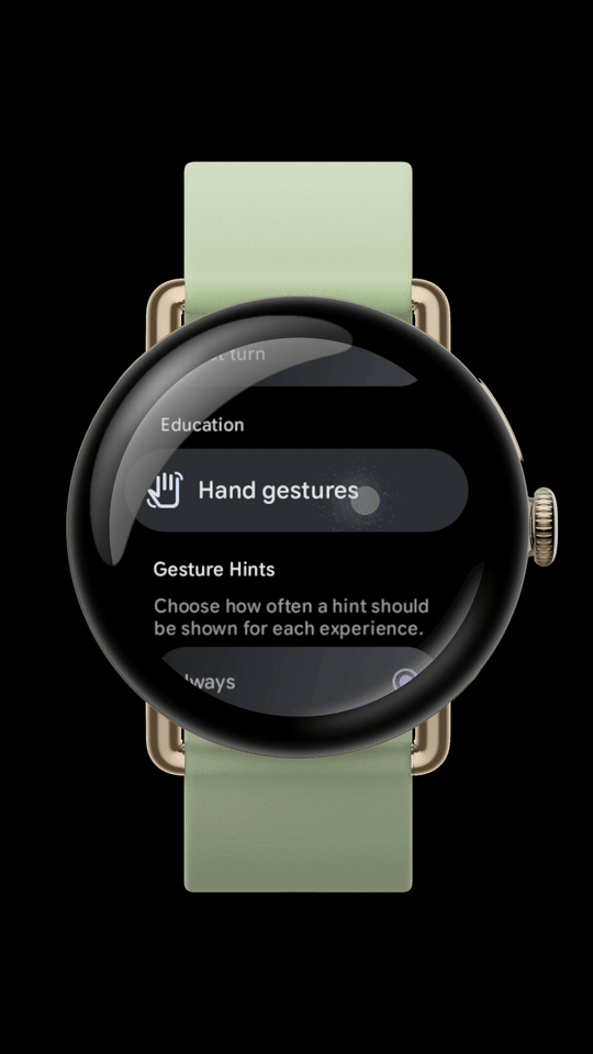 我们之前发现的 Pixel Watch 4 手势？谷歌刚刚正式发布了