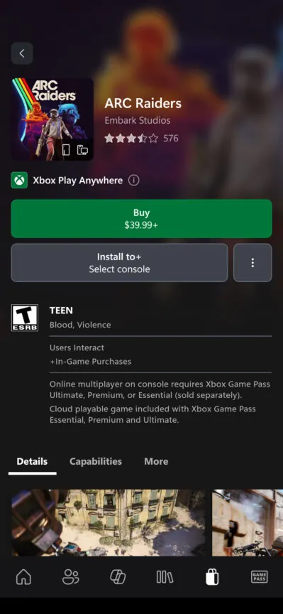 Android 版 Xbox 应用现已拥有真正的商店和愿望清单支持
